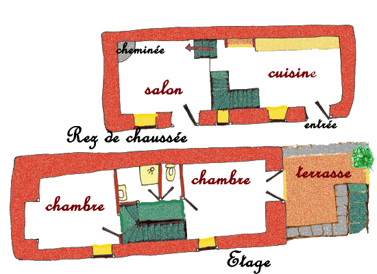 plan du gite Théodore