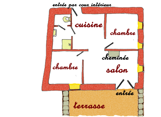 plan du gite Wangari